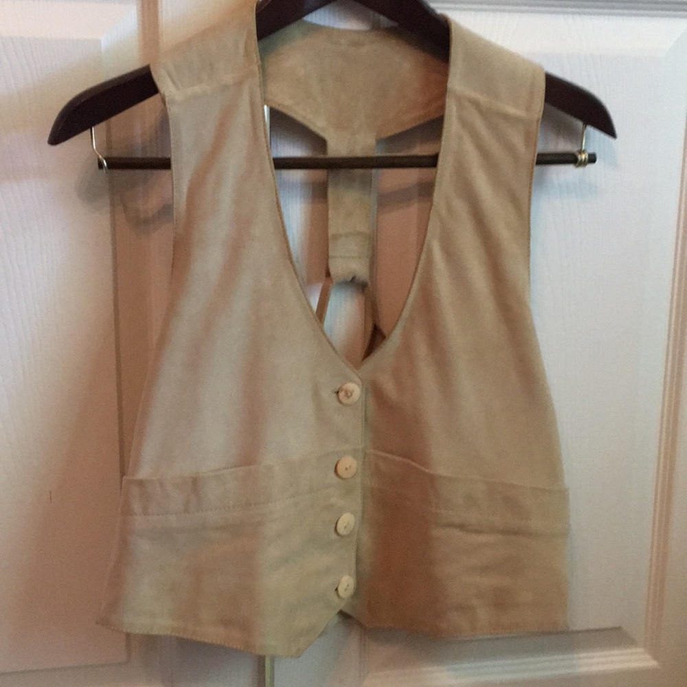 Leather vest